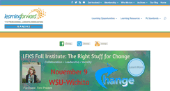 Desktop Screenshot of learningforwardkansas.org